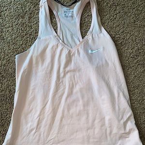 Light pink Nike razor back workout top